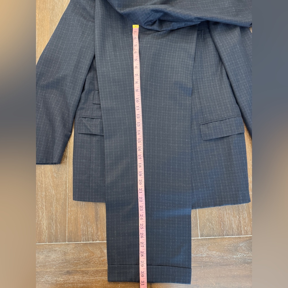 Brioni Navy Double Breasted Wool Suit EU50 US40R with bag and hanger - Picture 11 of 16